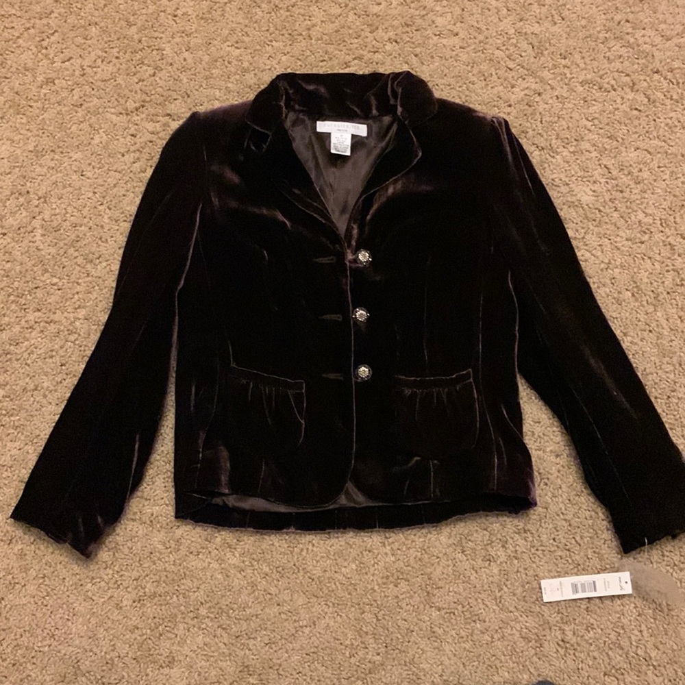 Brown Velvet Jacket 4 Petite.
